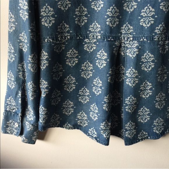 Splendid printed chambray button down shirt - Picture 7 of 8
